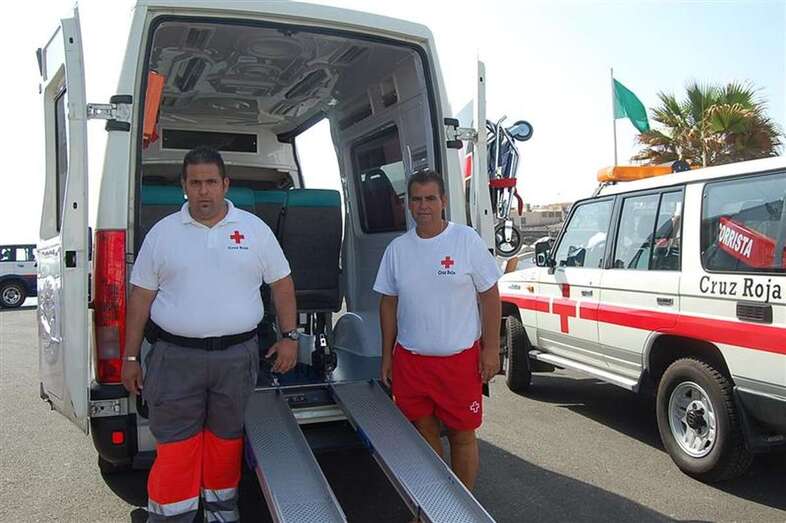 Imagen de archivo de efectivos de Cruz Roja de Telde (Foto TA)